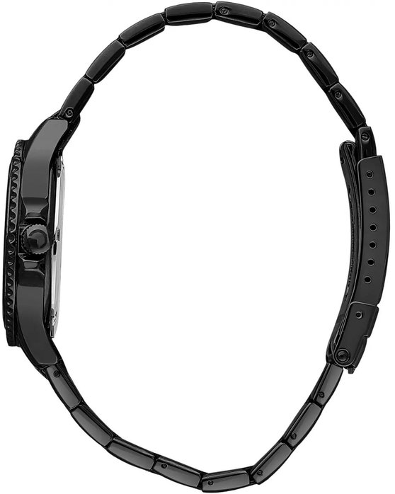 SECTOR 230 Crystals Black Stainless Steel Bracelet