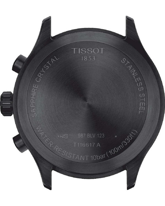 TISSOT Chrono XL Vintage Black Leather Strap