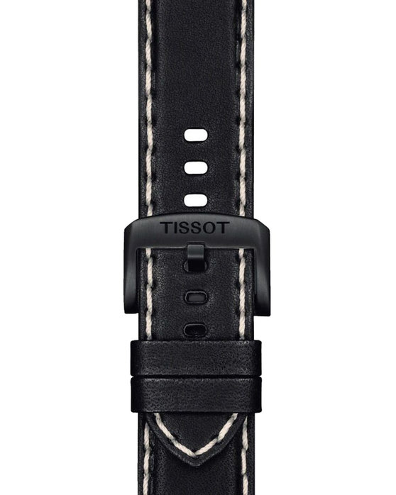 TISSOT Chrono XL Vintage Black Leather Strap