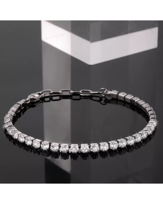 SECTOR Stainless Steel Bracelet with Enamel and Zircon