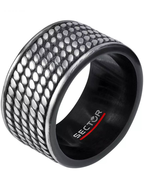 SECTOR Stainless Steel Ring with Enamel (No 23)