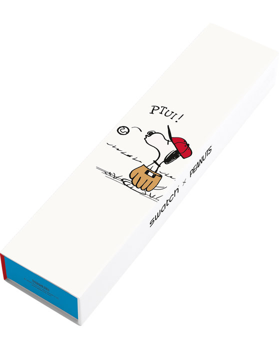 SWATCH Peanuts First Base Multicolor Silicone Strap