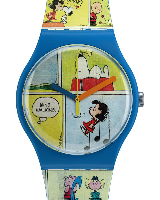 SWATCH Peanuts Smak Multicolor Silicone Strap