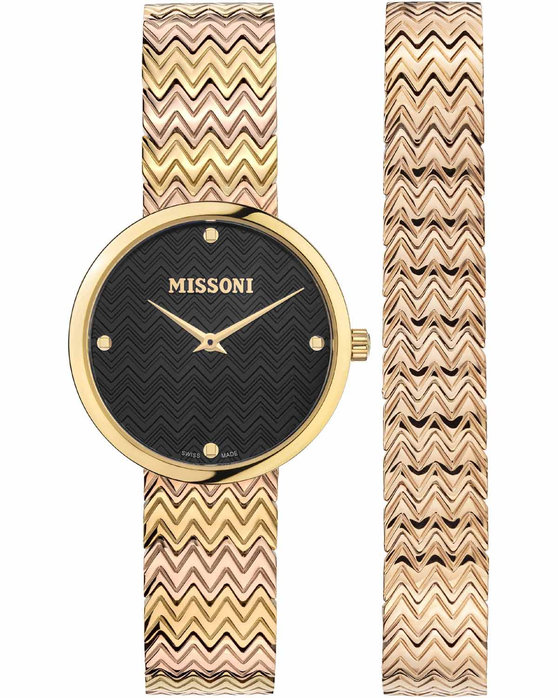 MISSONI Μ1 Two Tone Stainless Steel Bracelet Gift Set