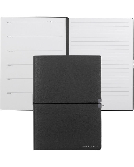 Notebook HUGO BOSS 80p A5 Elegance Storyline Black Agenda