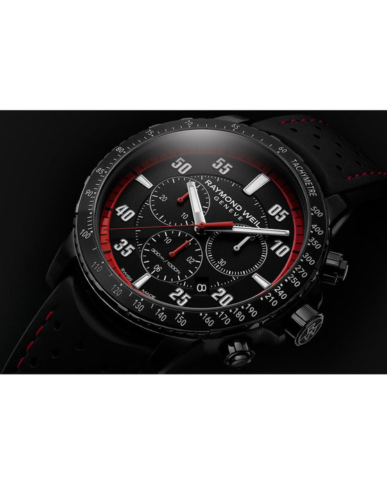 RAYMOND WEIL Tango Chronograph Black Rubber Strap