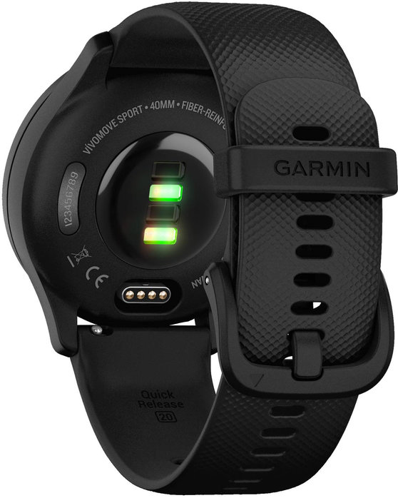 GARMIN Vivomove Sport Black Silicone Strap