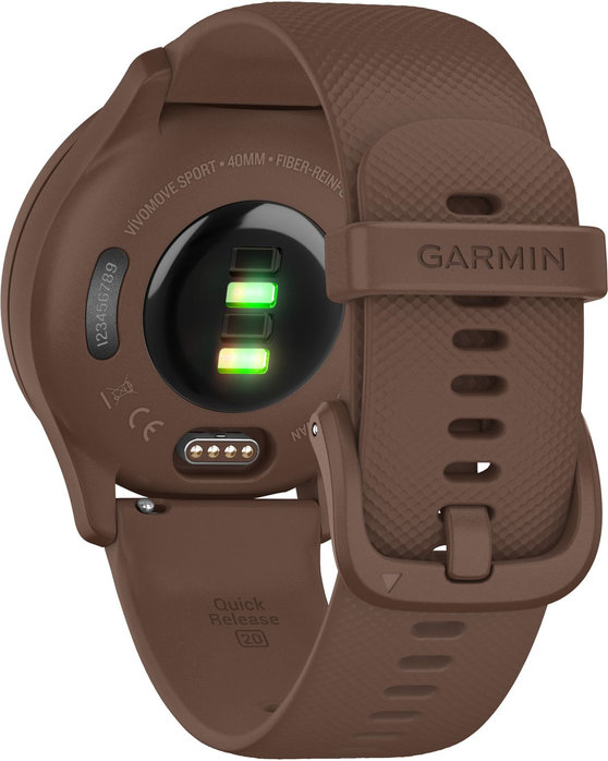 GARMIN Vivomove Sport Cocoa Silicone Strap