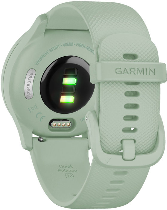 GARMIN Vivomove Sport Cool Mint Silicone Strap