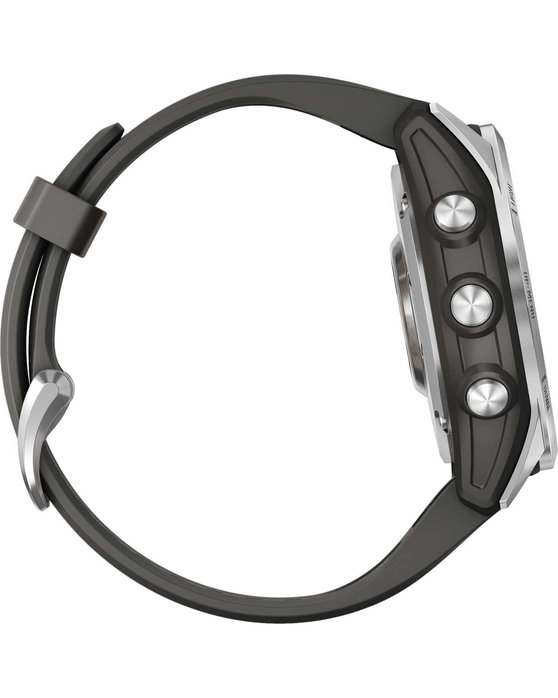 GARMIN Fenix 7S Silver with Graphite Silicone Strap