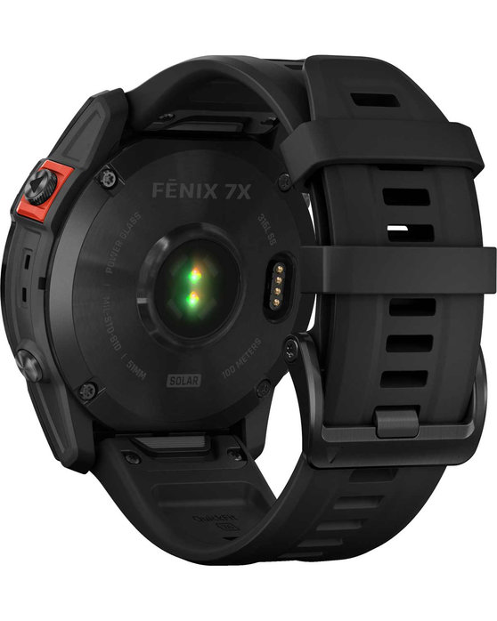 GARMIN Fenix 7X Solar Slate Grey with Black Silicone Strap