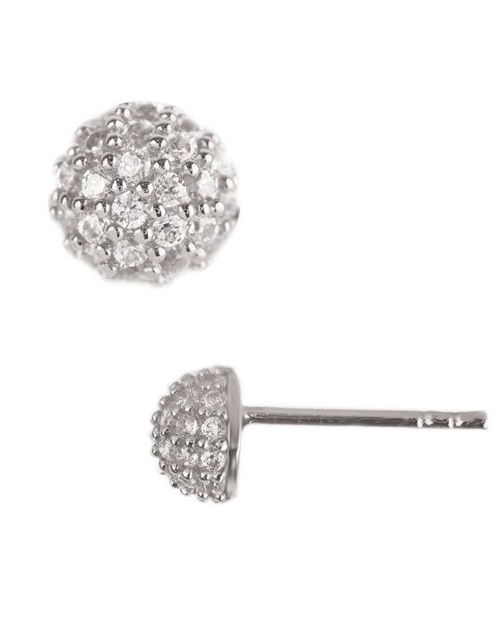 14ct White Gold Earrings with Zircons