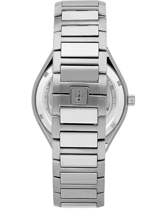 MASERATI Stile Automatic Silver Stainless Steel Bracelet