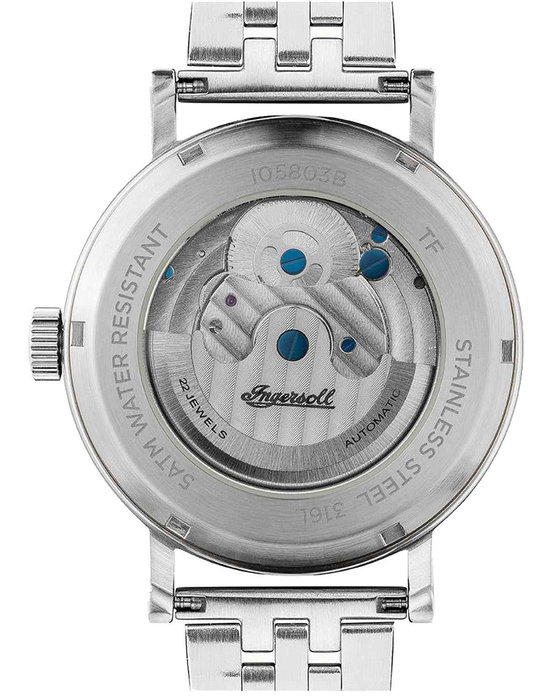 INGERSOLL Charles Automatic Silver Stainless Steel Bracelet