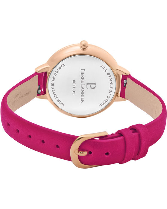 PIERRE LANNIER Asteroide Fuchsia Leather Strap