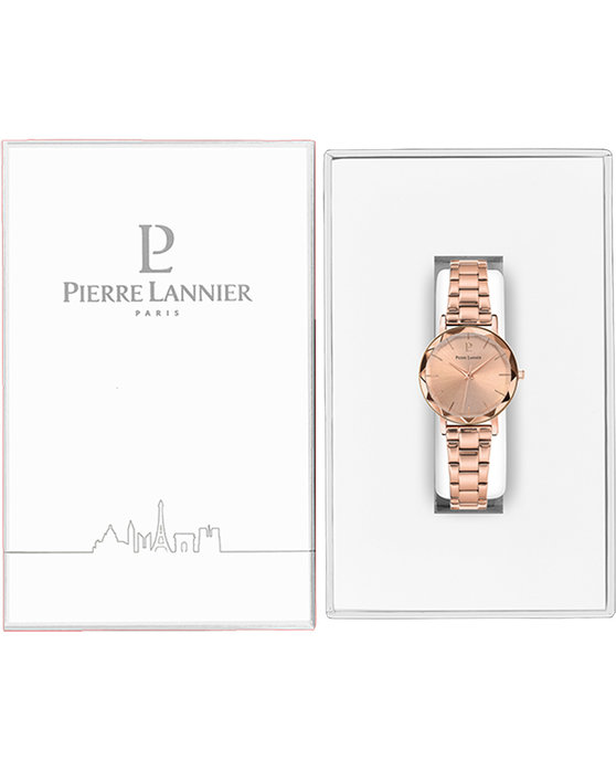 PIERRE LANNIER Moultiple Rose Gold Stainless Steel Bracelet