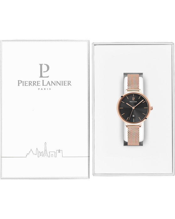 PIERRE LANNIER Echo Rose Gold Stainless Steel Bracelet