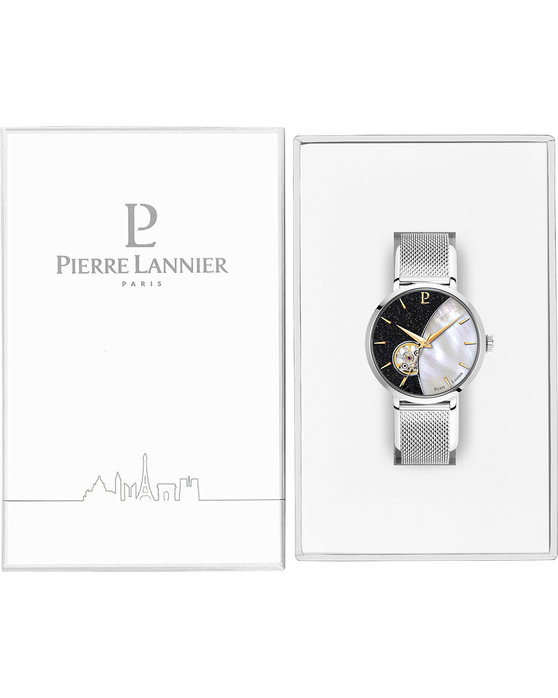 PIERRE LANNIER Celeste Automatic Silver Stainless Steel Bracelet