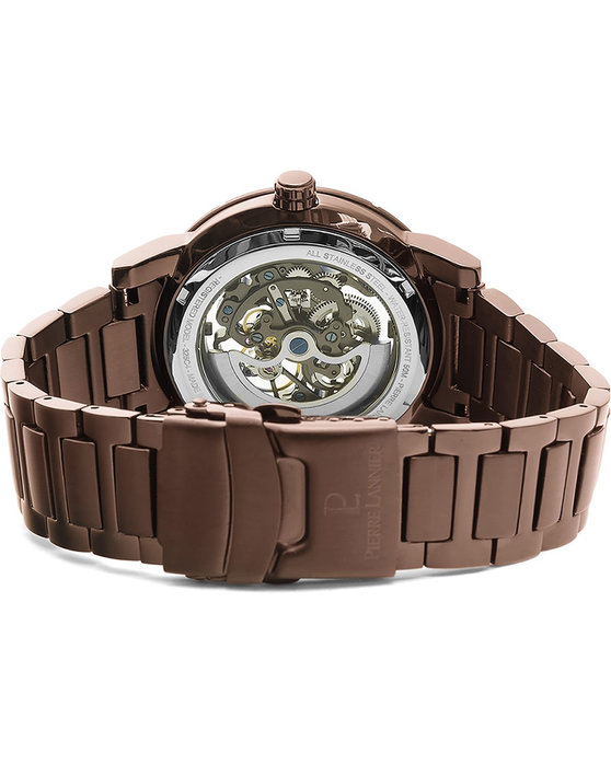 PIERRE LANNIER Automatic Automatic Brown Stainless Steel Bracelet