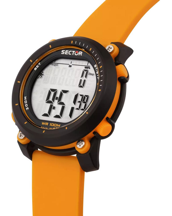 SECTOR EX-38 Chronograph Orange Silicone Strap