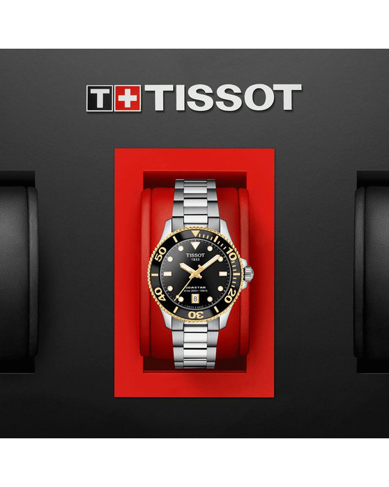 TISSOT T-Sport Seastar 1000 Silver Stainless Steel Bracelet