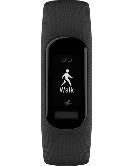 GARMIN Vivosmart 5 Black Silicone Strap (S/M) - kosmima.gr