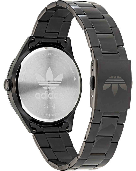 ADIDAS ORIGINALS Edition Three Black Stainless Steel Bracelet