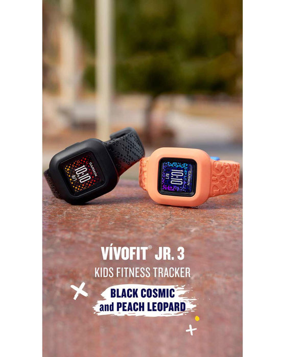 GARMIN Vivofit jr. 3 Black Cosmic Silicone Strap