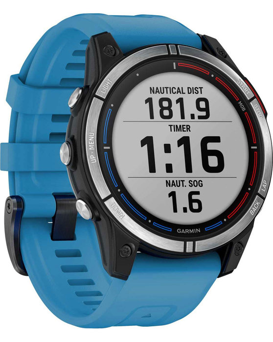 GARMIN Quatix 7 Cirrus Blue Silicone Strap