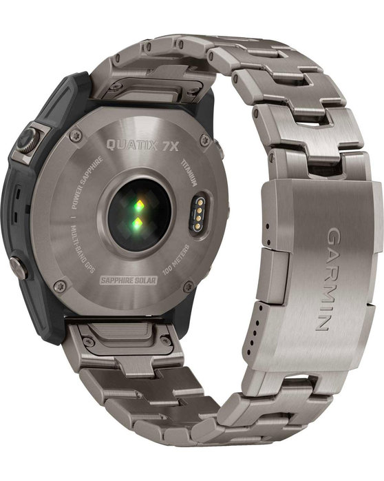 GARMIN Quatix 7X Solar Titanium Grey Bracelet