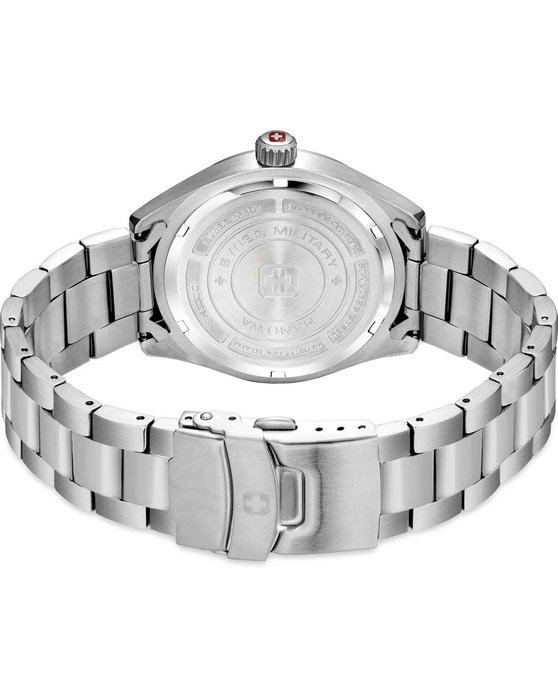 SWISS MILITARY HANOWA Roadrunner Silver Stainless Steel Bracelet