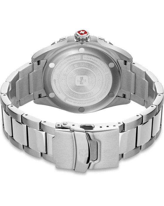 SWISS MILITARY HANOWA Offshore Diver II Silver Stainless Steel Bracelet