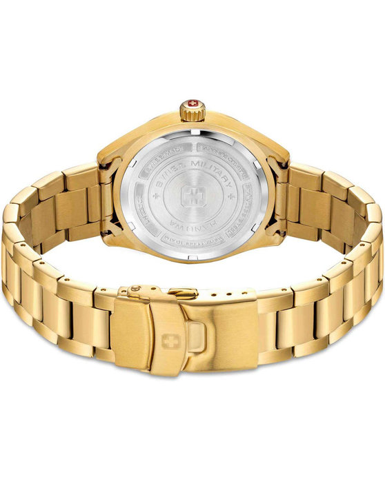 SWISS MILITARY HANOWA Roadrunner Gold Stainless Steel Bracelet