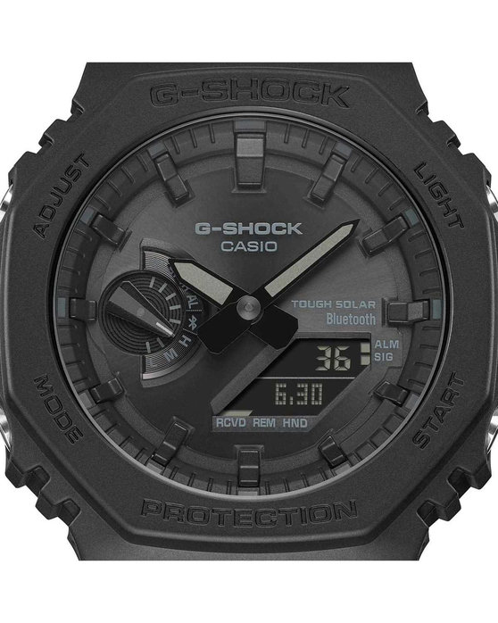 CASIO G-SHOCK Smartwatch Tough Solar Chronograph Black Rubber Strap