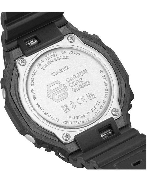 CASIO G-SHOCK Smartwatch Tough Solar Chronograph Black Rubber Strap