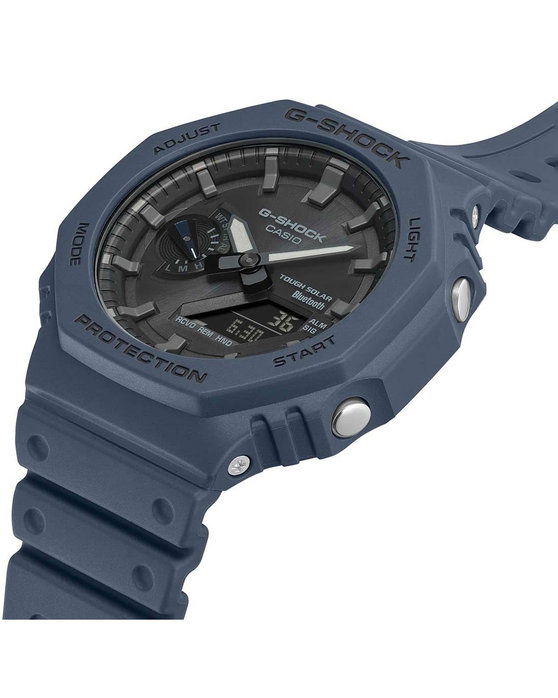 CASIO G-SHOCK Smartwatch Tough Solar Chronograph Blue Rubber Strap