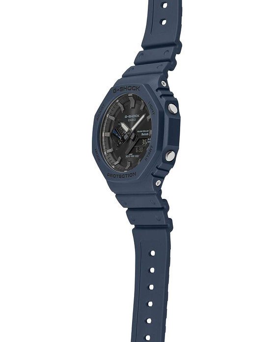 CASIO G-SHOCK Smartwatch Tough Solar Chronograph Blue Rubber Strap