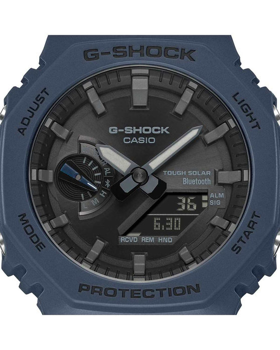 CASIO G-SHOCK Smartwatch Tough Solar Chronograph Blue Rubber Strap