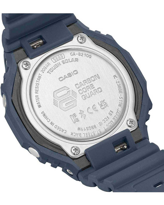 CASIO G-SHOCK Smartwatch Tough Solar Chronograph Blue Rubber Strap