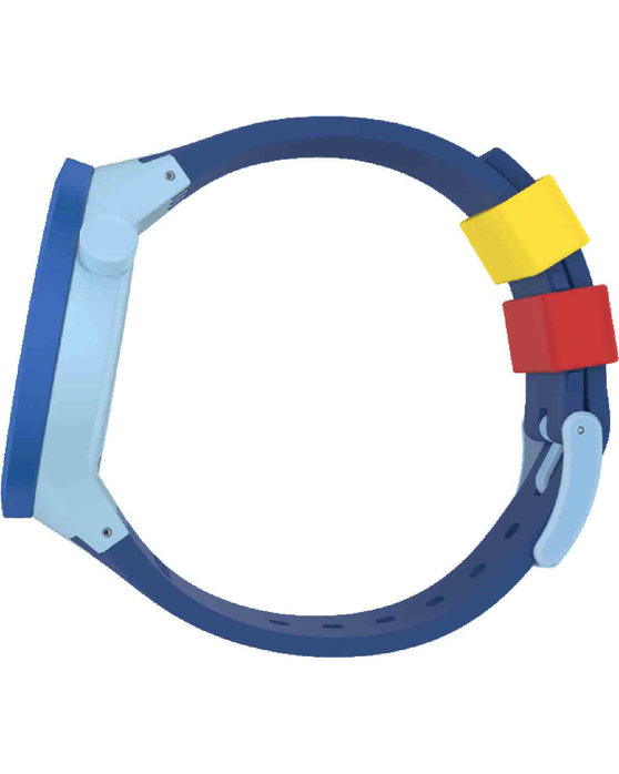 SWATCH Pride Peace Hand Love Blue Silicone Strap