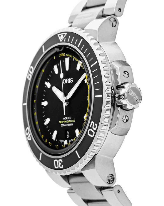 ORIS Aquis Depth Gauge Automatic Silver Stainless Steel Bracelet