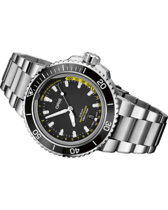 ORIS Aquis Depth Gauge Automatic Silver Stainless Steel Bracelet