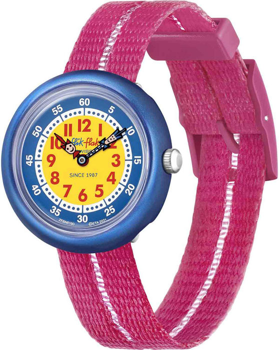 Flik Flak Retro Pink Two Tone Plastic Strap