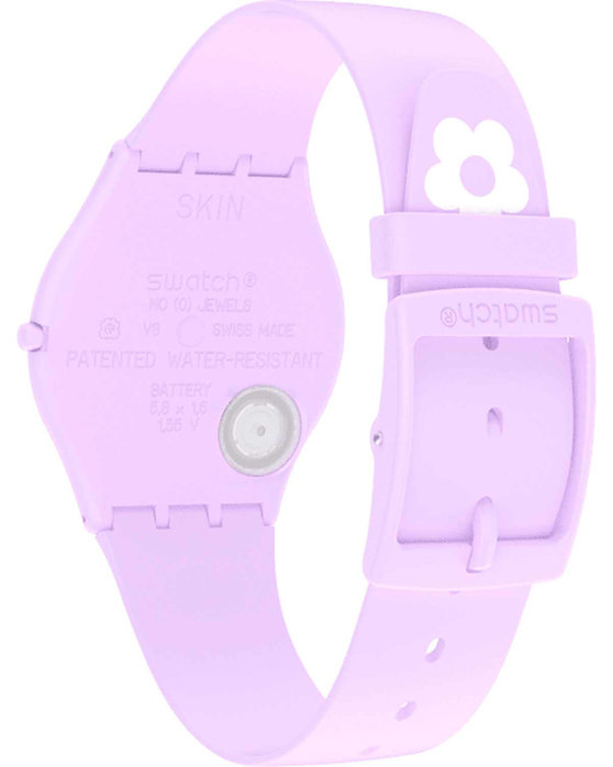 SWATCH Bioceramic Time For Joy Purple Silicone Strap