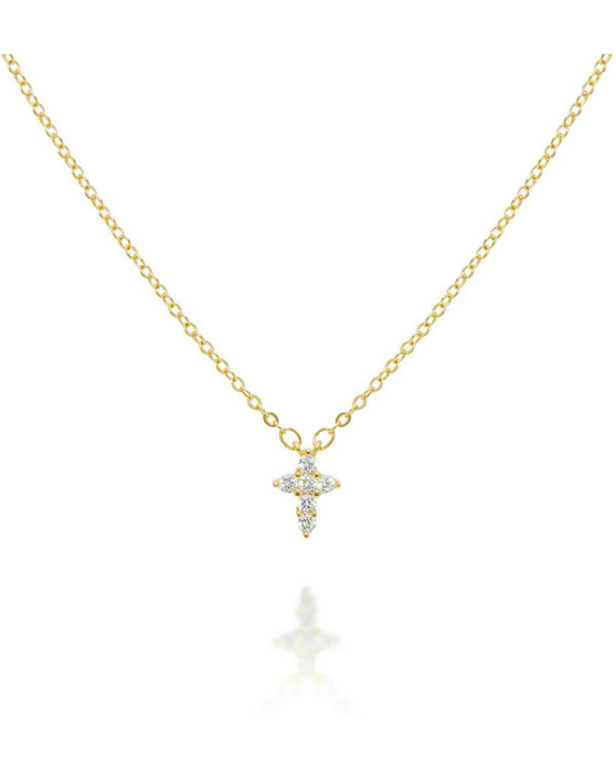 Κολιέ DOUKISSA NOMIKOU Little Cross necklace gold