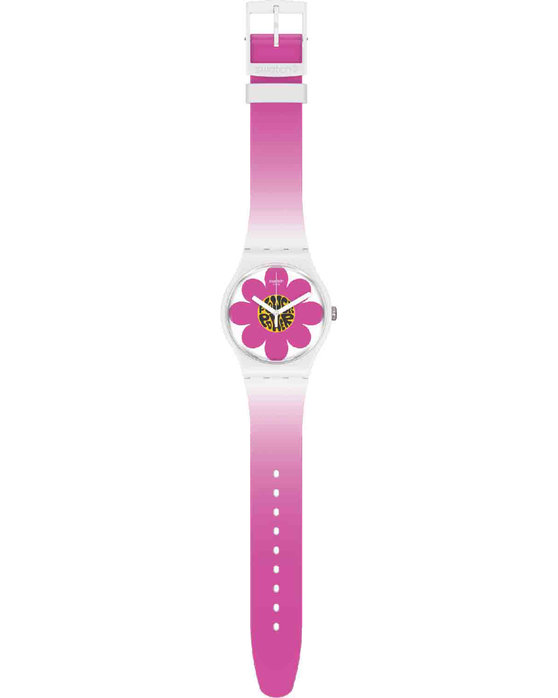 SWATCH Flower Hour Two Tone Silicone Strap