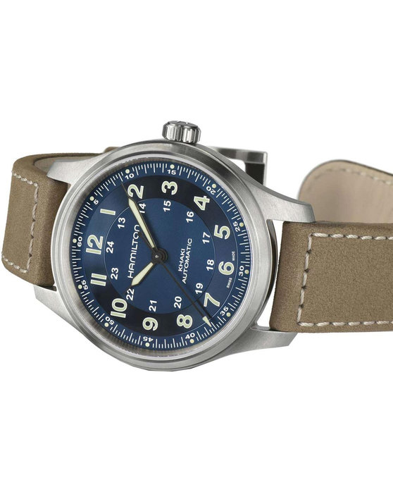 HAMILTON Khaki Field Automatic Brown Leather Strap