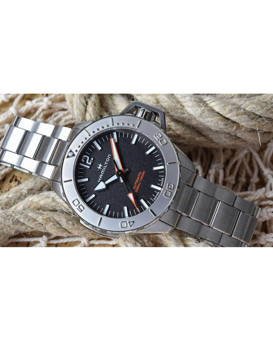 HAMILTON Khaki Navy Frogman Automatic Silver Stainless Steel Bracelet