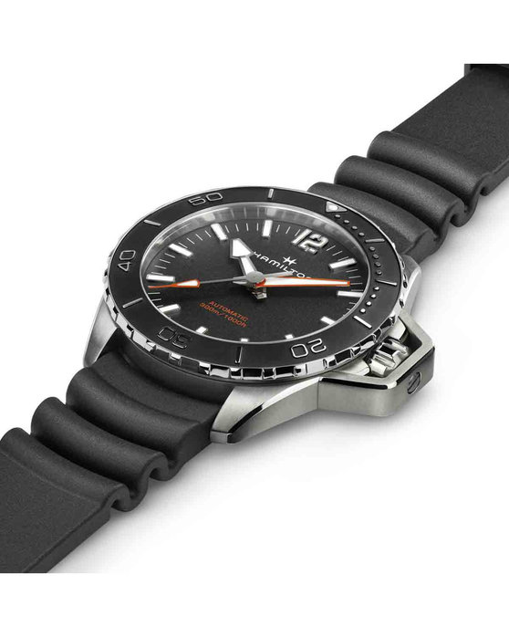 HAMILTON Khaki Navy Frogman Automatic Black Rubber Strap