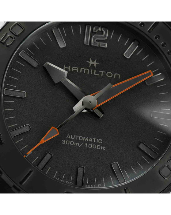 HAMILTON Khaki Navy Frogman Automatic Black Rubber Strap